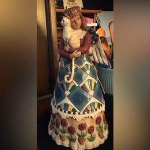 Jim Shore Heartwood Creek Angel with Cat